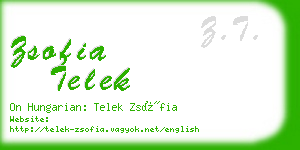 zsofia telek business card